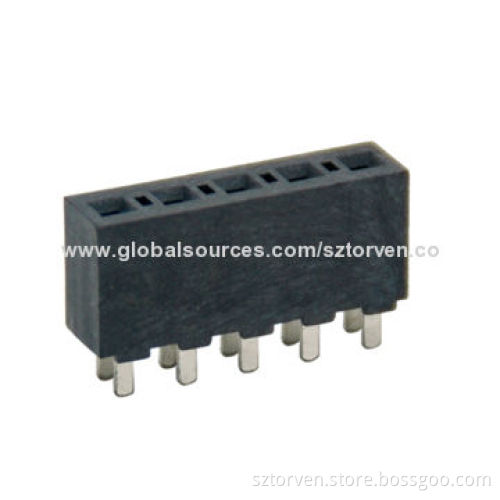 Female Header, 5.08mm Straight Dip Type Single, 2 to 20 PinsNew